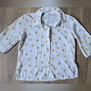 Vintage Womens Ship'n Shore Floral Blouse